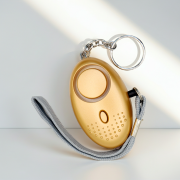 Gold alarm with pull pin activation and LED flash light