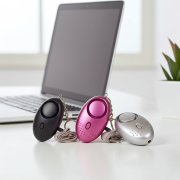 Lady bug alarms with pull pin activation and LED flash light