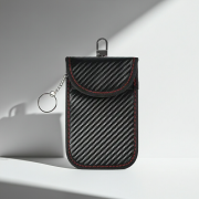 RFID-blocking key case made from PU leather