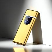“Rechargeable electric lighter with sleek flat design”