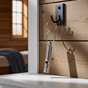 Portable emergency whistle for hiking and travel safety