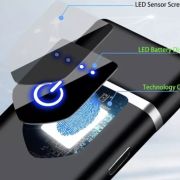 “Ultra-thin USB rechargeable electric lighter with fingerprint touch”