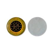 Protective EMF sticker designed for radiation reduction