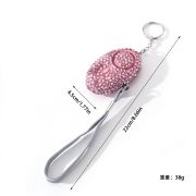 Pink bling alarm with pull pin activation and LED flash light