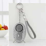 Silver bling alarm with pull pin activation and LED flash light