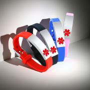 Adjustable kids safety ID band made from soft silicone