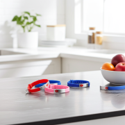 Personalised kids wristband with name and emergency details