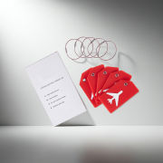 Silicone luggage tag with privacy cover in assorted colours