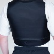 “Close-up of multilayer protective panels inside removable Rip-Stop cover.”