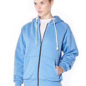 women's anti-slash hooded top with discreet cut and bite resistant lining.