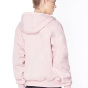 Fashionable ladies anti-slash hoodie with concealed protective layers.