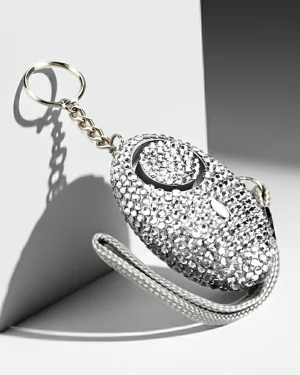 Bling Lady Bug Keychain Alarm